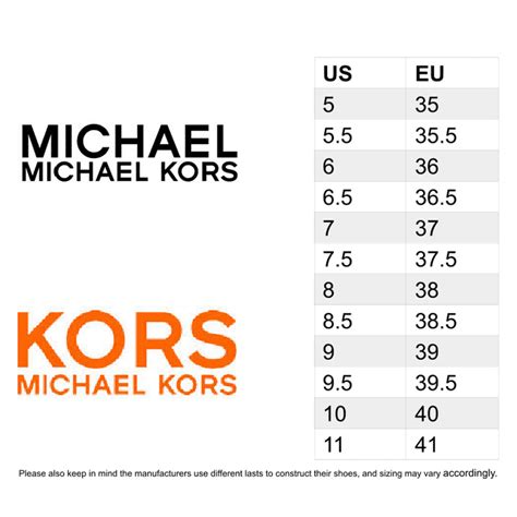 7m shoe size michael kors|Michael Kors shoe size guide.